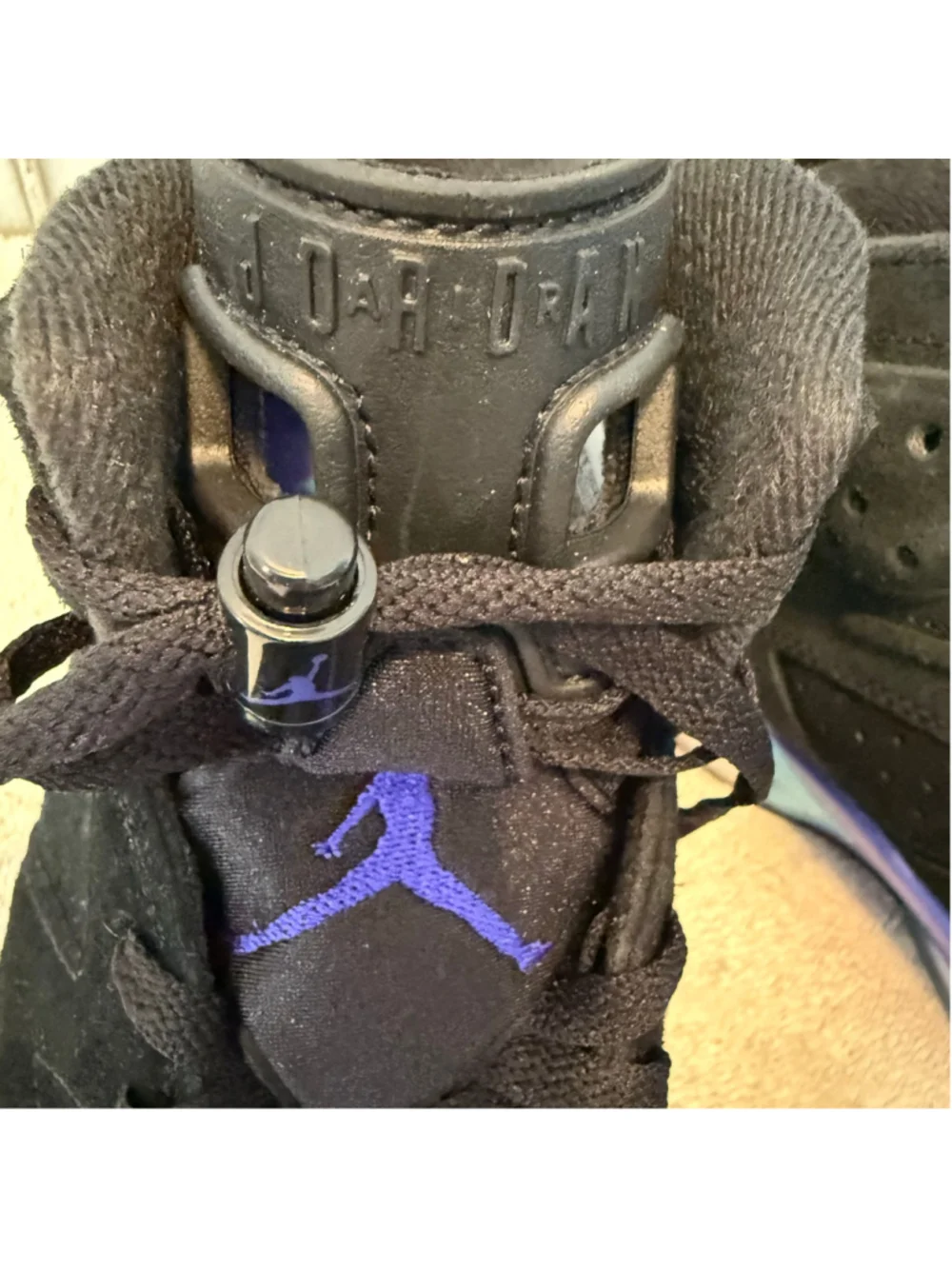 Nike Air Jordan 6 Retro Aqua CT8529-004 Men’s Size 8.5 Black Purple 2023